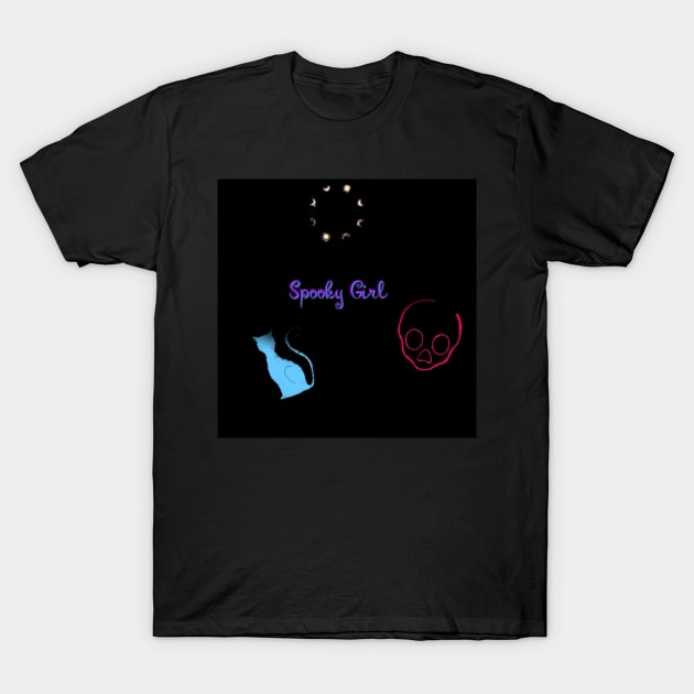 Spooky Girl T-Shirt by Shadeyart